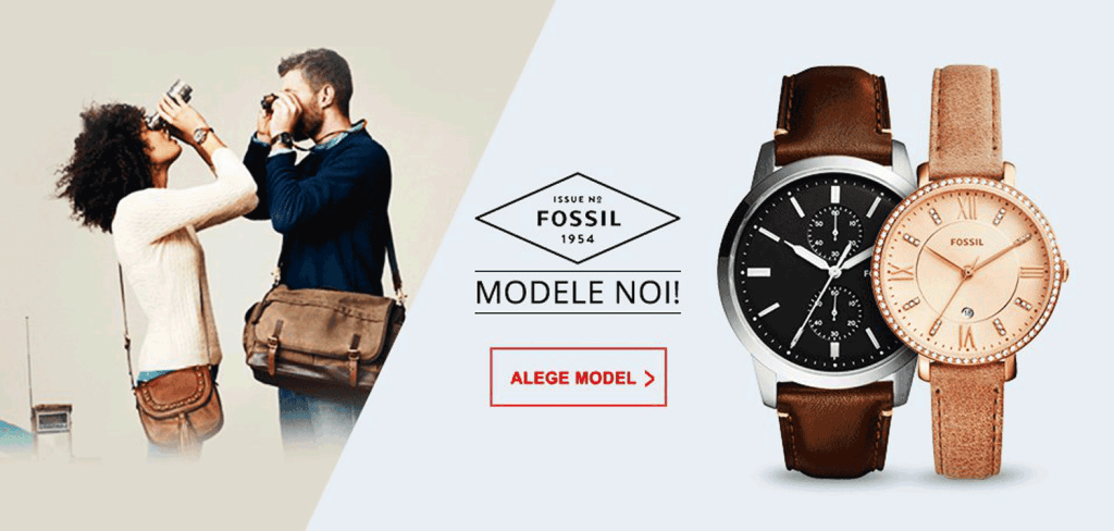 Cumpara modele noi din colectiile de ceasuri&nbsp;Fossil