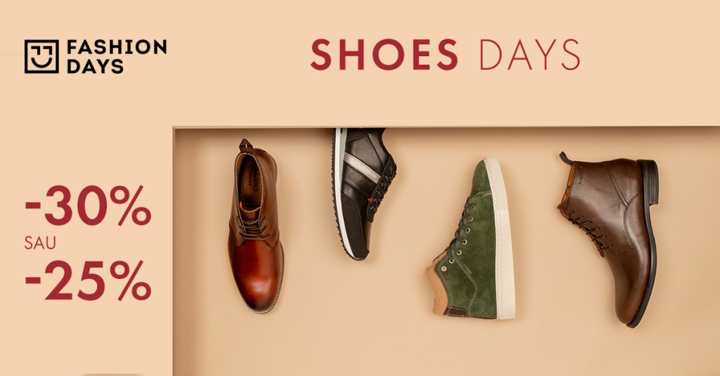 Shoes Days – reducere la articolele pentru&nbsp;barbati