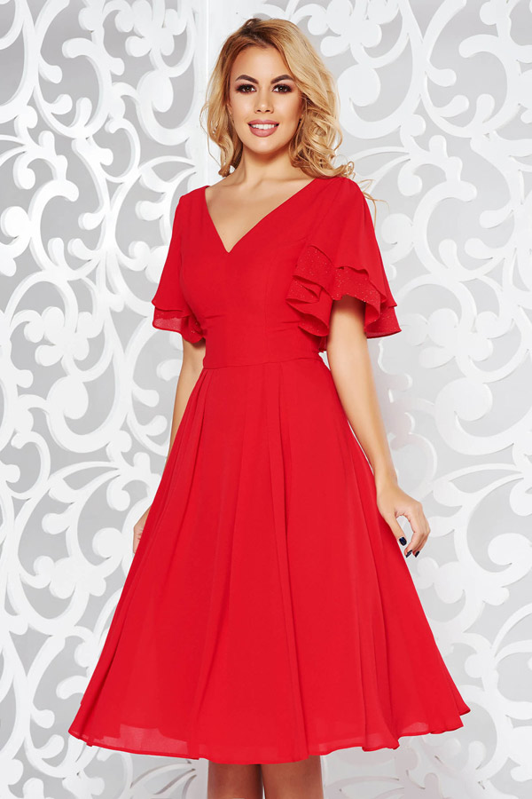 rochii rosii de ocazie