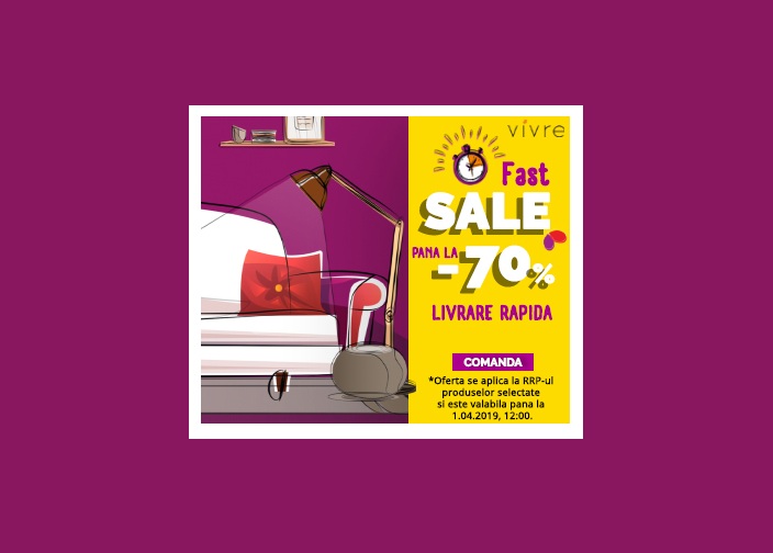 Vivre: Campania FAST SALE cu reduceri de pana la&nbsp;70%