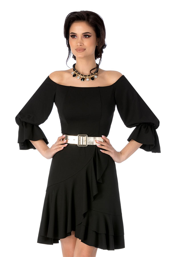 rochie_neagra_cu_maneci_tre