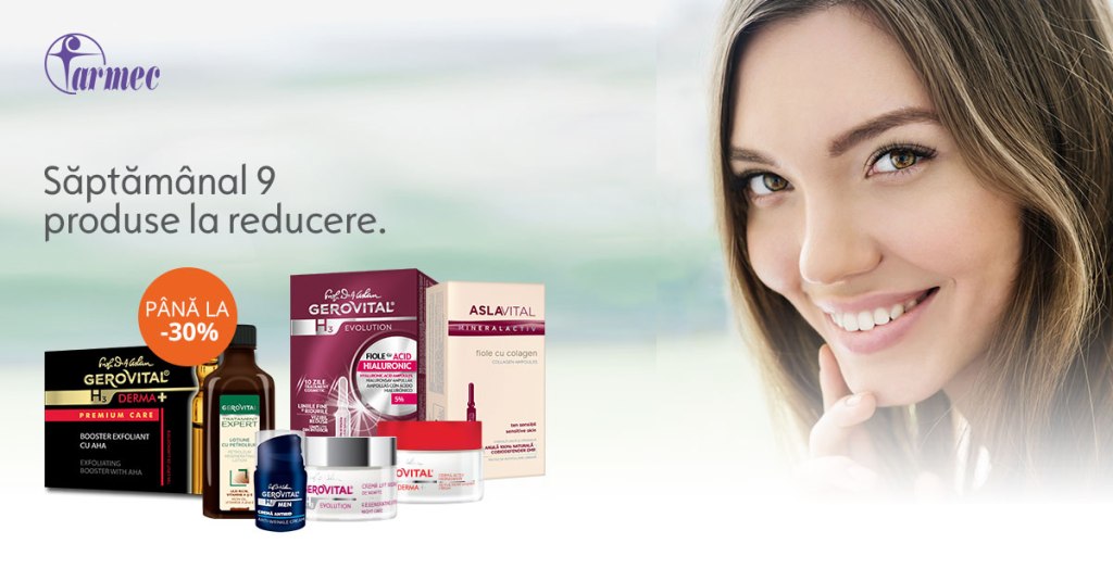 Farmec – Oferta saptamanii:-20% Reducere la Fiole cu Acid Hialuronic Hyaluron C