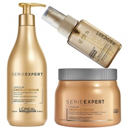 thumb_pachet par degradat l oreal absolut repair - sampon, masca si ulei reparator