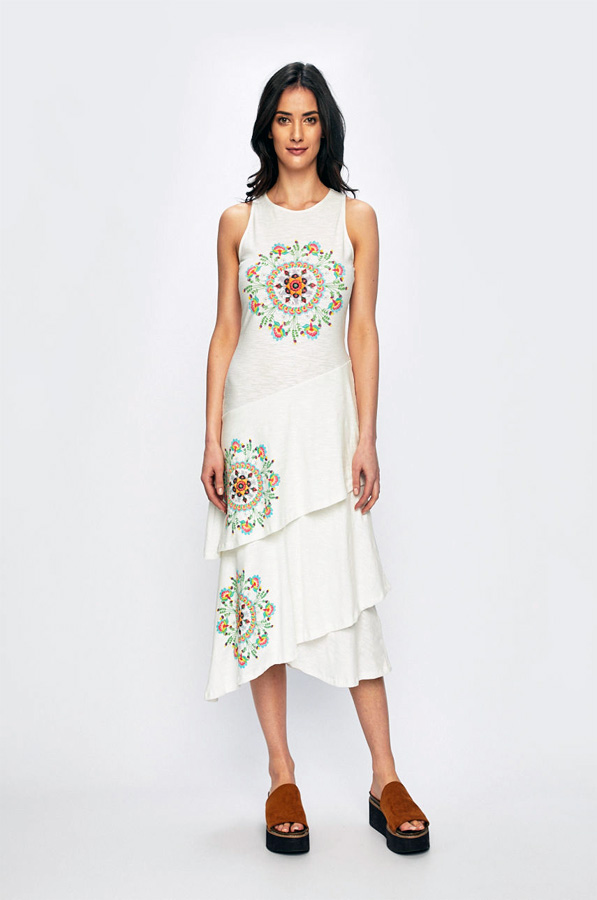 rochie-casual-alba-cu-imprimeu-desigual