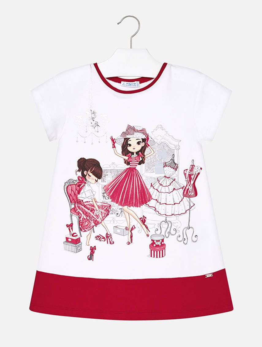 Mayoral - Rochie din bumbac pentru fete 2 ani - 8 ani