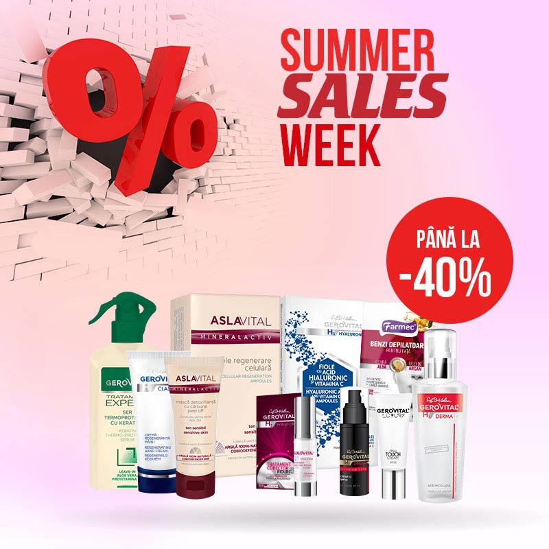 Farmec: Summer Sales Week cu până la 40% Reducere la cele mai îndrăgite&nbsp;produse