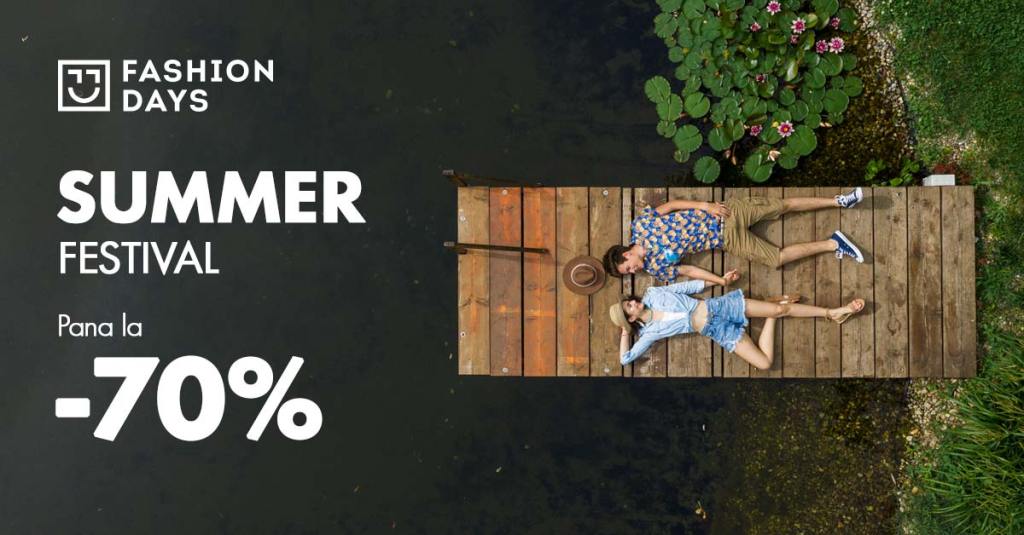 FashionDays: Summer Festival – pana la 70%&nbsp;reducere
