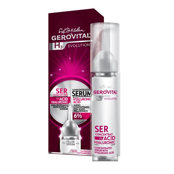 ser cu acid hialuronic de la Gerovital-Farmec