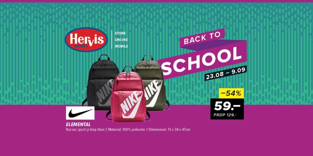 Oferte speciale – Back to school la&nbsp;Hervis!