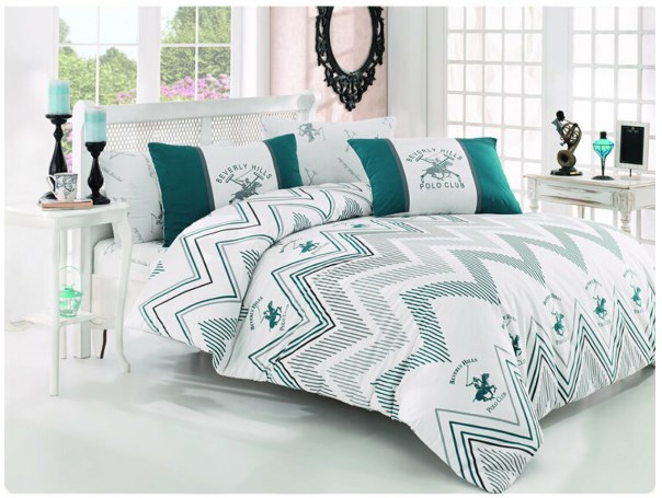 BEVERLY HILLS POLO CLUB Lenjerie de pat dubla 200x220 cm, Beverly Hills Polo Club, 176BHP2231