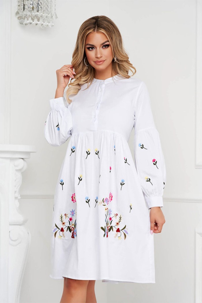 rochie-alba-midi-bubac