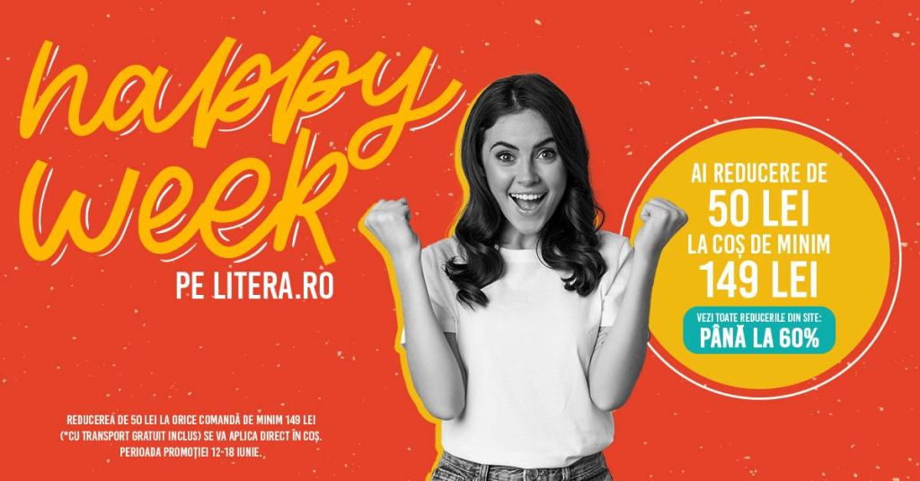 Happy Week pe Litera – reduceri de până la&nbsp;-60%