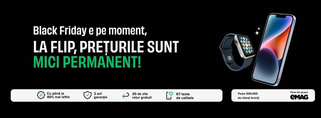 Descoperă top 3 electronice Premium la prețuri SMART pe&nbsp;Flip