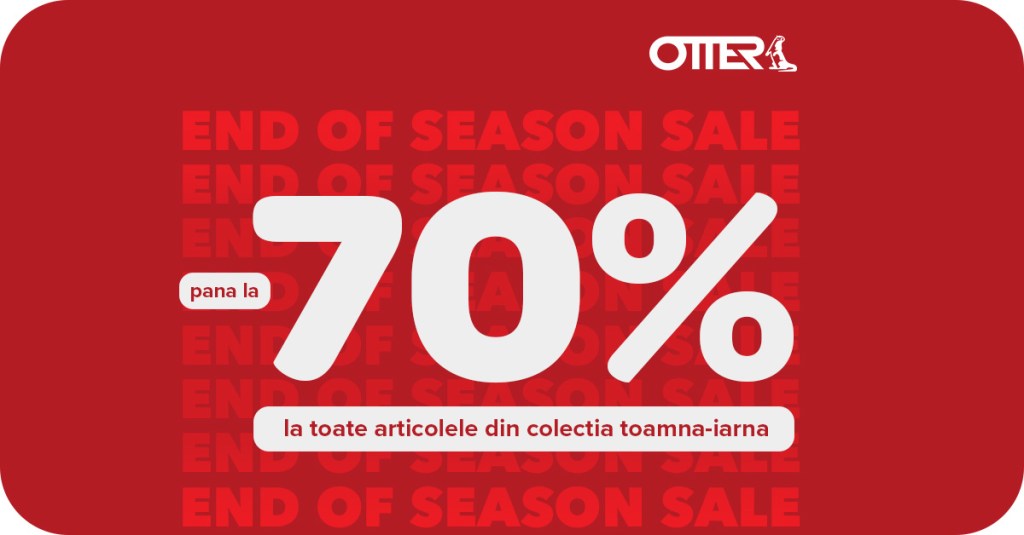 Otter End of Season Sale – Până la 70% reducere la colecția&nbsp;Toamnă-Iarnă