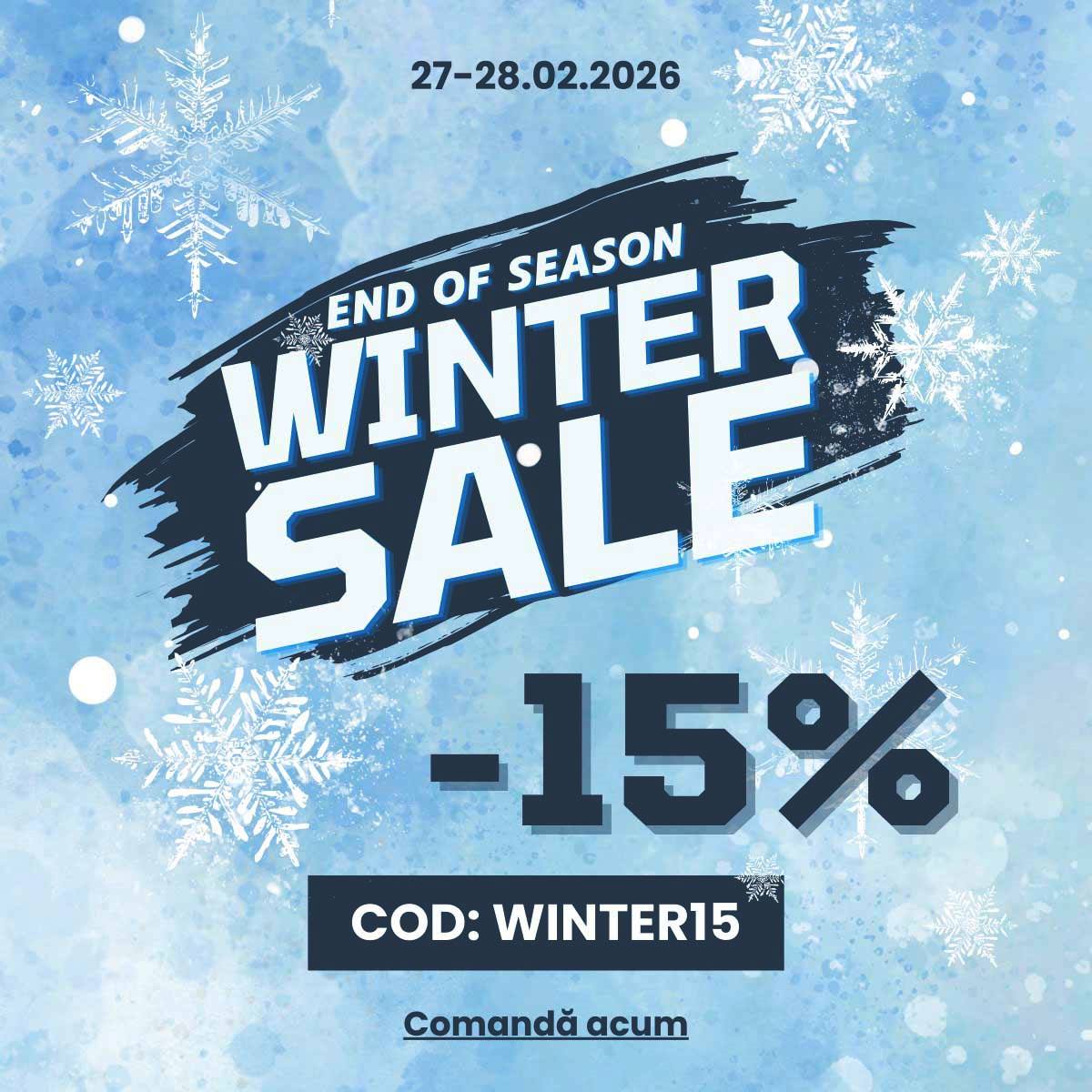 End of Season Winter SALE – Doar 2 zile la SportManiac