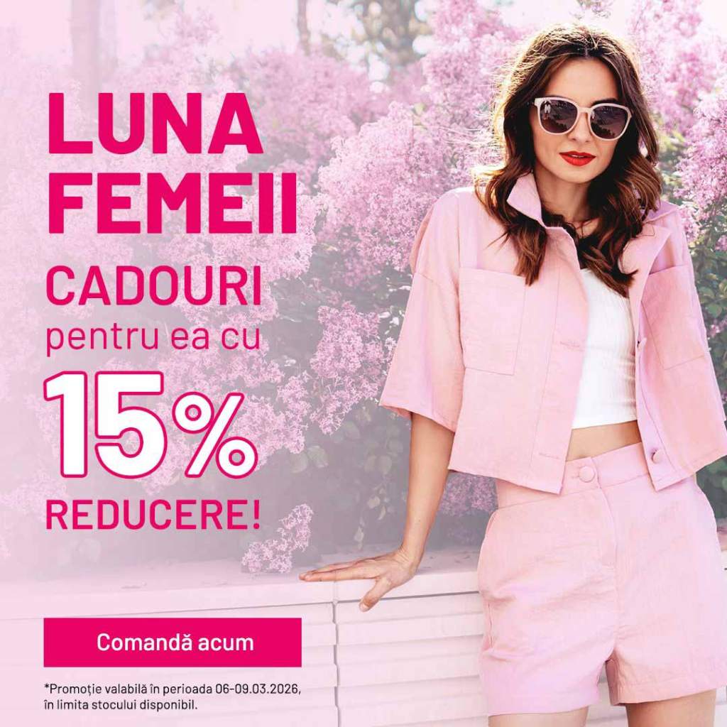 8 Martie cu stil – 15% reducere la&nbsp;Shopika